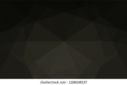Dark Black vector abstract polygonal layout. Shining colored illustration in a Brand new style. A completely new design for your business.