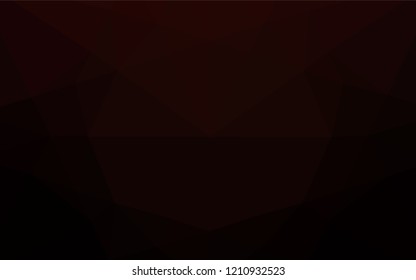 Dark Black vector abstract polygonal layout. Colorful illustration in abstract style with gradient. The best triangular design for your business.