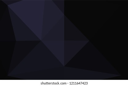 Dark Black vector abstract polygonal texture. A sample with polygonal shapes. The best triangular design for your business.