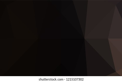 Dark Black vector abstract polygonal texture. Glitter abstract illustration with an elegant design. A completely new design for your business.