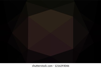 Dark Black vector abstract polygonal layout. Brand new colored illustration in blurry style with gradient. A completely new template for your business design.