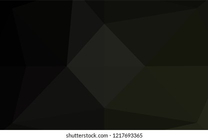 Dark Black vector abstract polygonal texture. A completely new color illustration in a vague style. The textured pattern can be used for background.