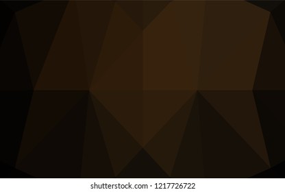 Dark Black vector abstract polygonal cover. Brand new colored illustration in blurry style with gradient. Brand new design for your business.