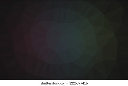 Dark Black vector abstract polygonal cover. A completely new color illustration in a vague style. The polygonal design can be used for your web site.
