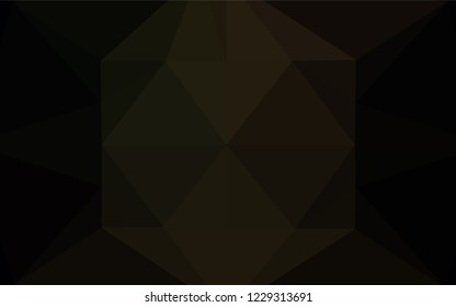 Dark Black vector abstract polygonal texture. A completely new color illustration in a vague style. A completely new design for your business.