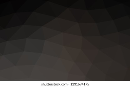 Dark Black vector abstract polygonal abstract polygonal. An elegant bright illustration with gradient. A completely new template for your business design.