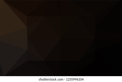 Dark Black vector abstract polygonal cover. Geometric illustration in Origami style with gradient.  A completely new template for your business design.