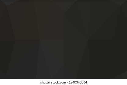 Dark Black vector abstract polygonal layout. A sample with polygonal shapes. The polygonal design can be used for your web site.
