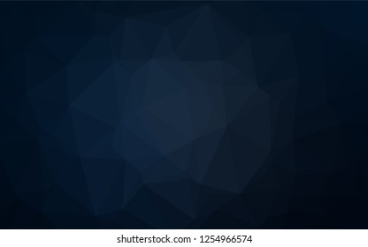 Dark Black vector abstract polygonal layout. Colorful abstract illustration with gradient. A completely new design for your business.
