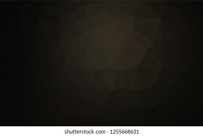 Dark Black vector abstract polygonal layout. Colorful illustration in abstract style with gradient. A new texture for your design.