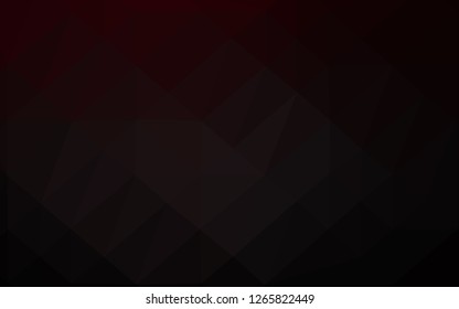 Dark Black vector abstract polygonal texture. Shining illustration, which consist of triangles. Brand new style for your business design.