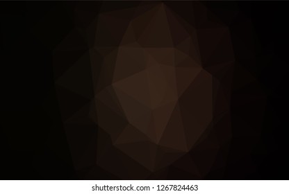 Dark Black vector abstract polygonal layout. Modern geometrical abstract illustration with gradient. Brand new style for your business design.