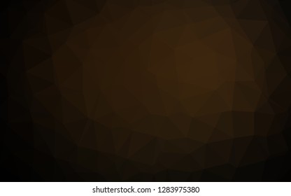 Dark Black vector abstract polygonal texture. Geometric illustration in Origami style with gradient. New texture for your design.