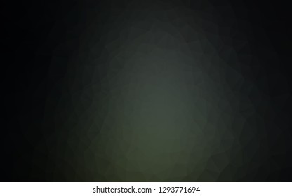 Dark Black vector abstract polygonal texture. A vague abstract illustration with gradient. Polygonal design for your web site.