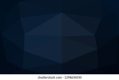 Dark Black vector abstract polygonal layout. A vague abstract illustration with gradient. Polygonal design for your web site.