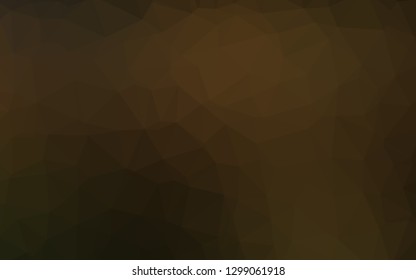 Dark Black vector abstract polygonal layout. An elegant bright illustration with gradient. Completely new design for your business.
