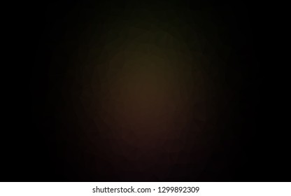 Dark Black vector abstract polygonal cover. Colorful illustration in abstract style with gradient. Brand new style for your business design.