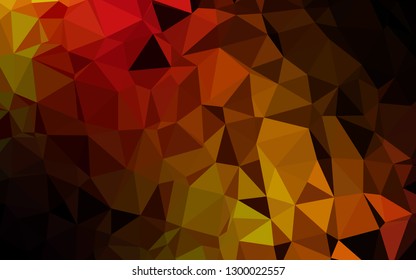 Dark Black vector abstract polygonal layout. Geometric illustration in Origami style with gradient. Template for a cell phone background.