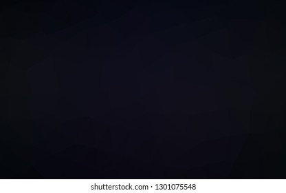 Dark Black vector abstract polygonal texture. Creative illustration in halftone style with gradient. New texture for your design.