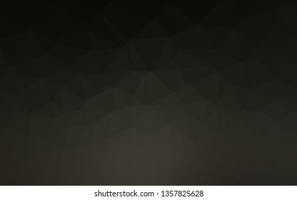 Dark Black vector abstract polygonal texture. Brand new colorful illustration in with gradient. Template for a cell phone background.