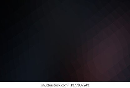 Dark Black vector abstract polygonal cover. Shining illustration, which consist of triangles. Completely new design for your business.