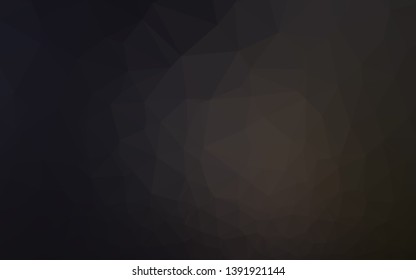 Dark Black vector abstract polygonal layout. Brand new colorful illustration in with gradient. Completely new design for your business.