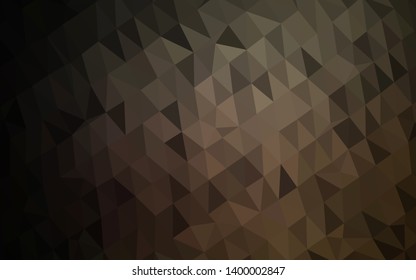 Dark Black vector abstract polygonal layout. Shining colored illustration in a Brand new style. Template for your brand book.