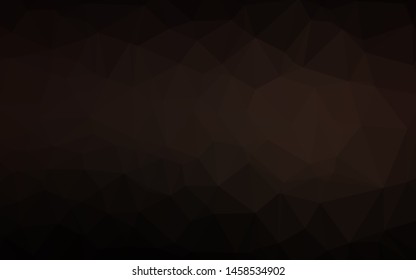 Dark Black vector abstract polygonal texture. Brand new colorful illustration in with gradient. Polygonal design for your web site.