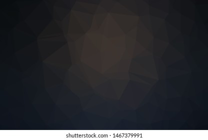 Dark Black vector abstract polygonal layout. Colorful illustration in abstract style with gradient. Brand new design for your business.