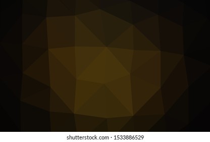 Dark Black vector abstract polygonal texture. A sample with polygonal shapes. Brand new design for your business.