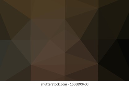 Dark Black vector abstract polygonal cover. Creative illustration in halftone style with gradient. New texture for your design.