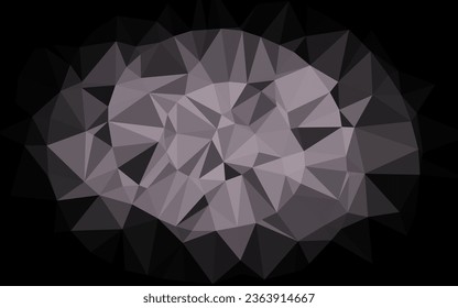 Diseño poligonal abstracto del vector negro oscuro. Ilustración abstracta brillante con un diseño elegante. Diseño completamente nuevo para su negocio.