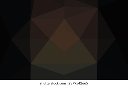 Tapa poligonal abstracta de vector negro oscuro. Una elegante ilustración brillante con gradiente. Patrón texturizado para el fondo.