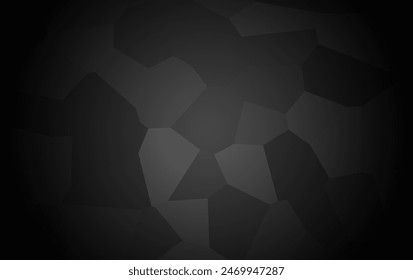 Plantilla poligonal abstracta de Vector negro oscuro. Ilustración abstracta brillante con un diseño elegante. Una Plantilla completamente nueva para el diseño de su negocio.