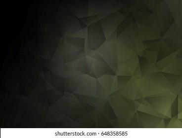 Dark Black vector abstract polygonal background. An elegant bright illustration with gradient. The elegant pattern can be used as part of a brand book.