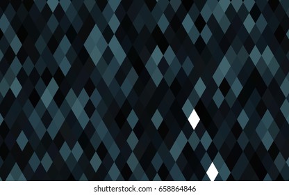 Dark Black vector abstract polygonal pattern. Brand-new colored illustration in blurry style with gradient. The best triangular design for your business.