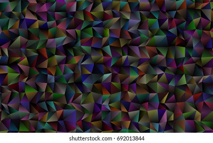 Dark Black vector abstract polygonal template. Creative geometric illustration in Origami style with gradient. The textured pattern can be used for background.