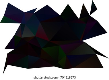 Dark Black vector abstract polygonal pattern. Shining colored illustration in a brand-new style. A new texture for your design.