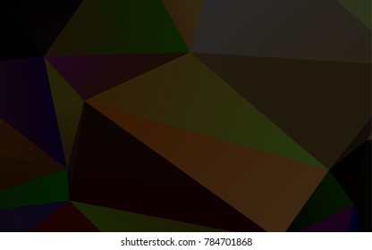 Dark Black vector abstract polygonal background. An elegant bright illustration with gradient. A completely new design for your business.