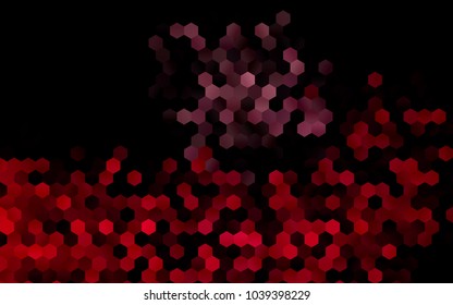 Dark Black vector abstract textured polygonal background. Brand-new blurry hexagonal design. Pattern can be used for background.