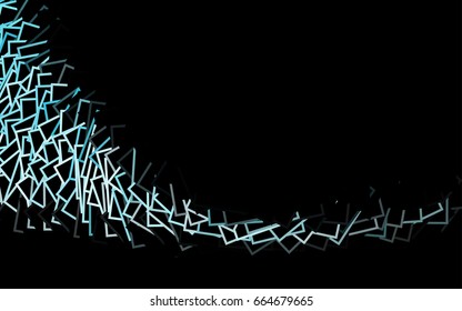 Dark Black vector abstract textured polygonal background. Blurry rectangular design. The pattern with repeating rectangles can be used for background.