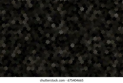 Dark Black vector abstract textured polygonal background. Brand-new blurry hexagonal design. Pattern can be used for background.