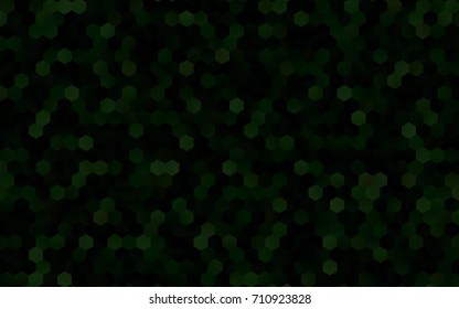 Dark Black vector abstract textured polygonal background. Brand-new blurry hexagonal design. Pattern can be used for background.
