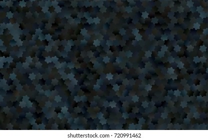Dark Black vector abstract textured polygonal background. Brand-new blurry hexagonal design. Pattern can be used for background.