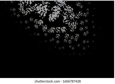 Dark Black vector backdrop with abstract shapes. Colorful chaotic forms with gradient in modern style. Simple design for your web site.