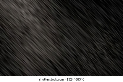 Dark Black vector backdrop with bent lines. An elegant bright illustration with gradient. Marble design for your web site.