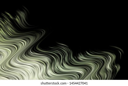 Dark Black vector backdrop with bent lines. A completely new color illustration in marble style. The elegant pattern for brand book.