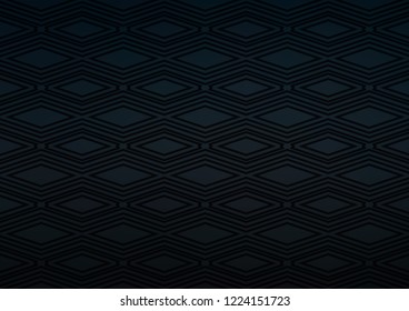 Dark Black vector backdrop with lines, cubes. Colorful lines, squares on abstract background with gradient. Smart design for your business advert.