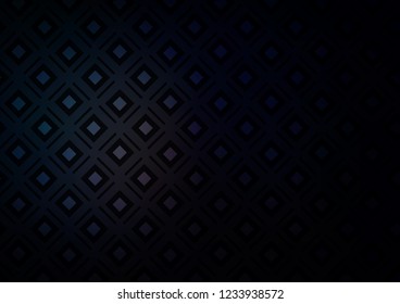 Dark Black vector backdrop with lines, cubes. Colorful illustration with lines, cubes on abstract template. Pattern for websites, landing pages.