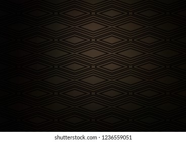 Dark Black vector backdrop with lines, cubes. Colorful illustration with lines, cubes on abstract template. Smart design for your business advert.